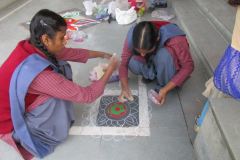 Deaf-girls-making-rangoli